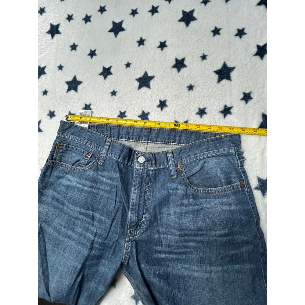 Levi's 514 Jeans Mens 36x30 Blue Straight Fit Denim Medium Wash Casual Pants